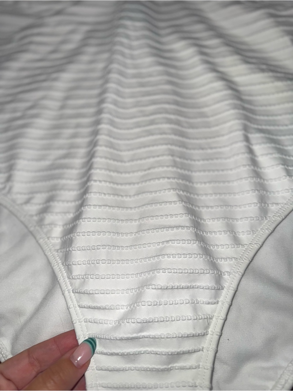 White One-Piece Swimsuit - Picture 3 of 4